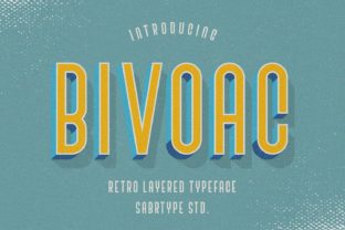 Bivoac: A Layered Display Font for Bold, 3D Designs