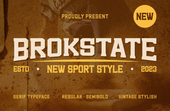 Brokstate: The Athletic Typeface That Commands Attention