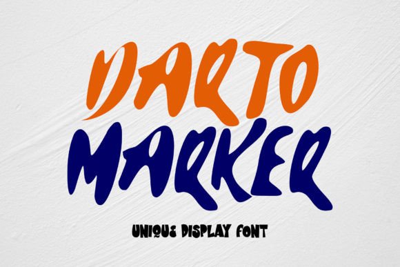Darto Marker: The Playful Display Font for Standout Designs