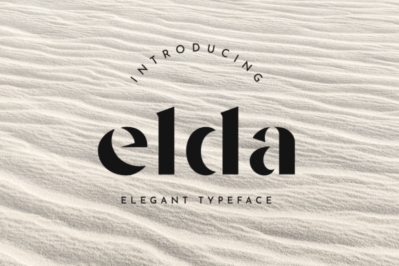 Elda: The Stencil Font Balancing Boldness with Luxury
