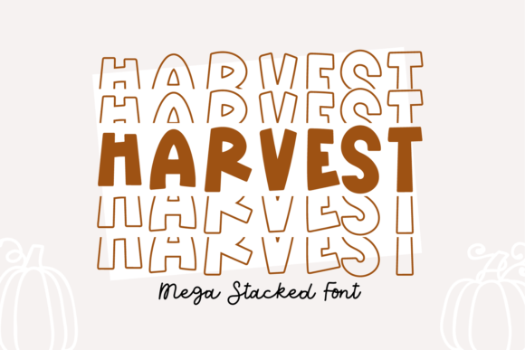 Harvest Mega Stacked: A Bold Typeface for Modern Brands