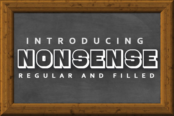 Nonsense: The 3D Display Font That Breaks All the Rules