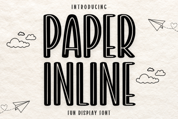 Paper Inline: A Playful Display Font for Creative Projects
