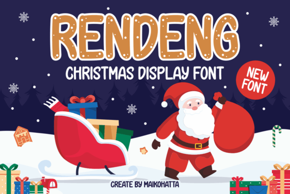 Rendeng: The Christmas Display Font That Sparkles