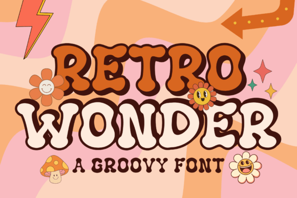 Retro Wonder: A Groovy Display Font for Modern Creatives