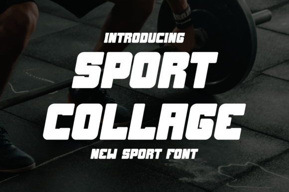 Sport Collage: The Bold Display Font for Maximum Impact